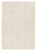 Lucy Beige Cream Half-Moon Pattern Rug