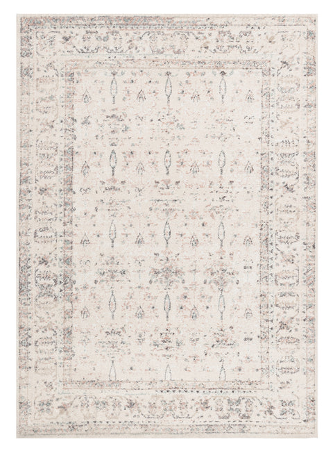 Maplewood Cream and Pink Traditional Rug