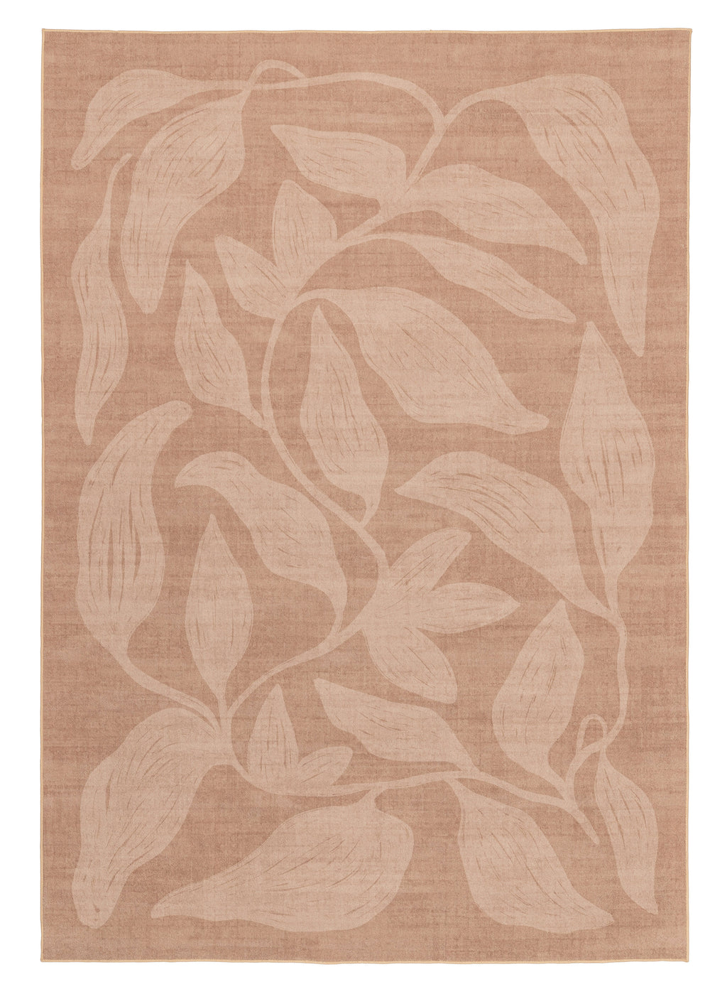 Maryna Beige Botanical Washable Rug