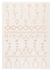 Matilda Cream and Peach Tribal Shag Rug