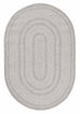 Mika Grey Braided Flatweave Indoor Outdoor Oval Rug