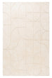Mikaela Cream Beige Abstract Cotton Washable Rug