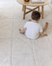 Mikaela Cream Beige Abstract Cotton Washable Rug