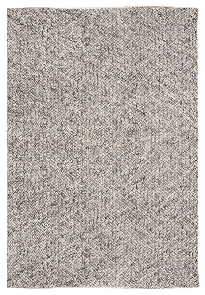 Millicent Dark Grey and Ivory Marble Looped Rug