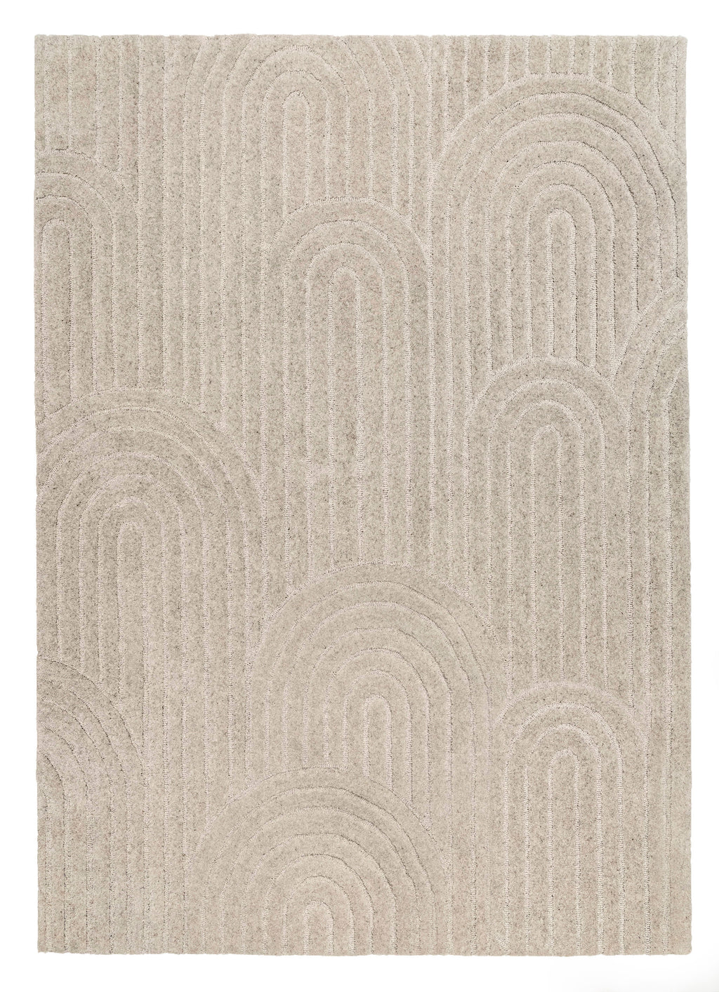 Moraya Beige Rainbow Hand-Tufted Rug