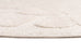 Nadja Ivory Cream Abstract Textured Round Rug