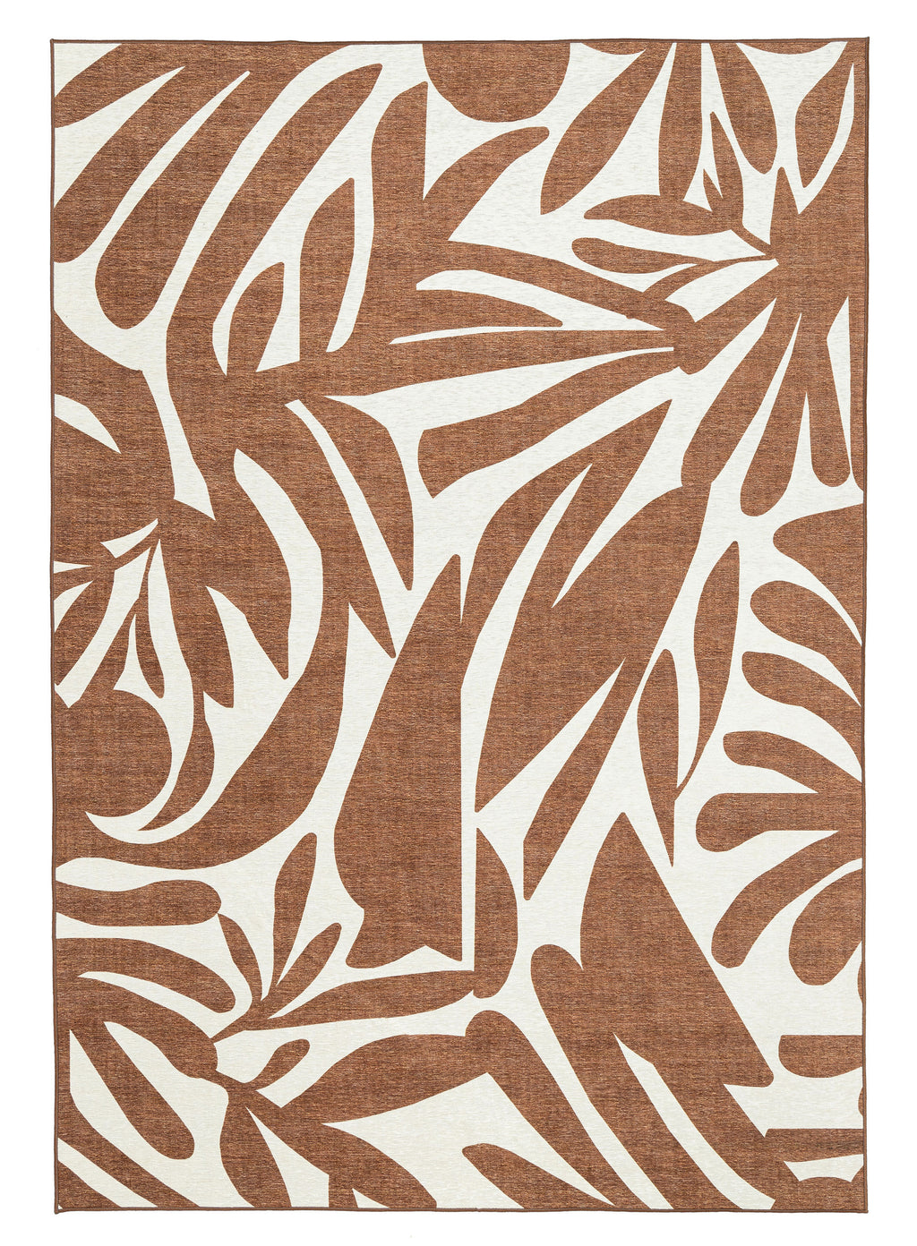 Naima Brown Cream Indoor Outdoor Washable Rug