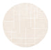 Nalu Ivory Geometric Round Rug