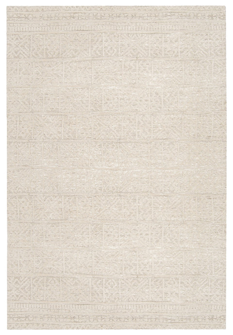 Neewa Beige and Ivory Tribal Transitional Rug