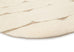 Olympia Ivory Textured Wool Round Rug