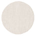 Pella Cream and Grey Textured Flatweave Round Rug