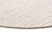 Pella Cream and Grey Textured Flatweave Round Rug
