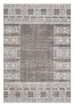 Raia Charcoal and Grey Tribal Distressed Washable Rug