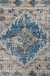 Ranya Blue and Grey Floral Distressed Rug *NO RETURNS UNLESS FAULTY