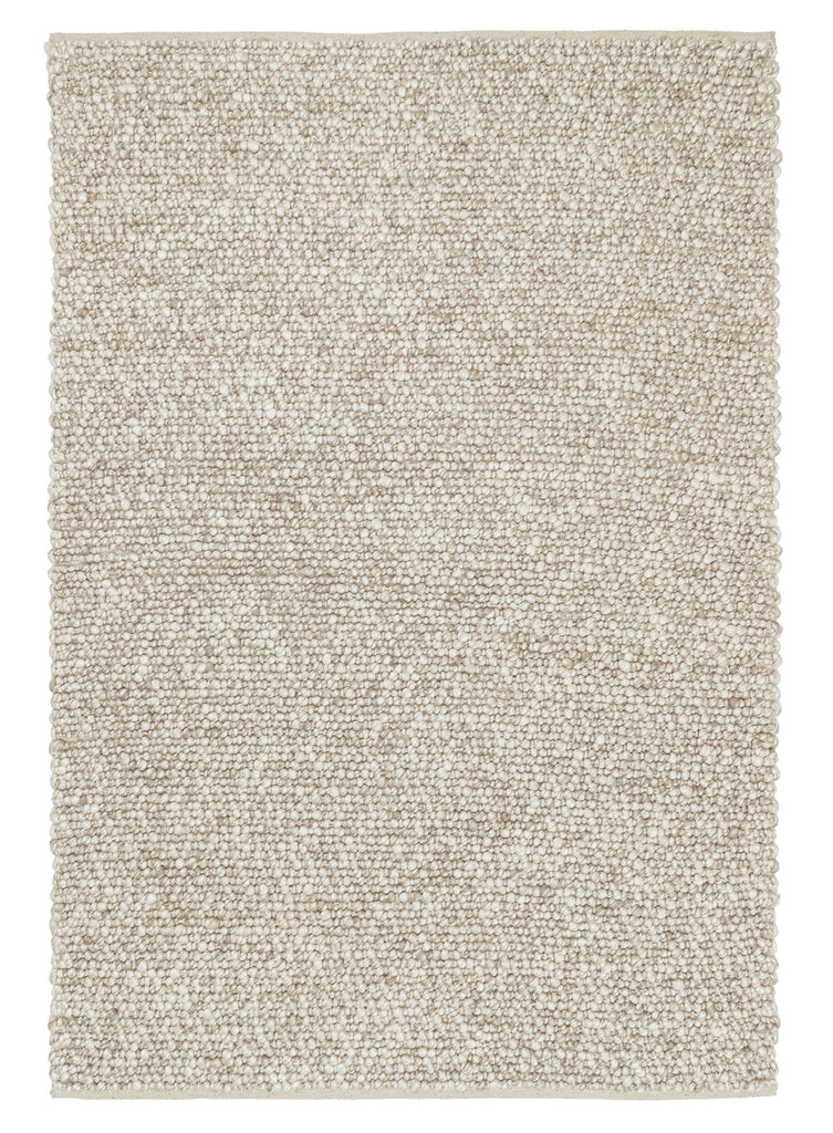 Rila Cream and Beige Marbled Wool Rug