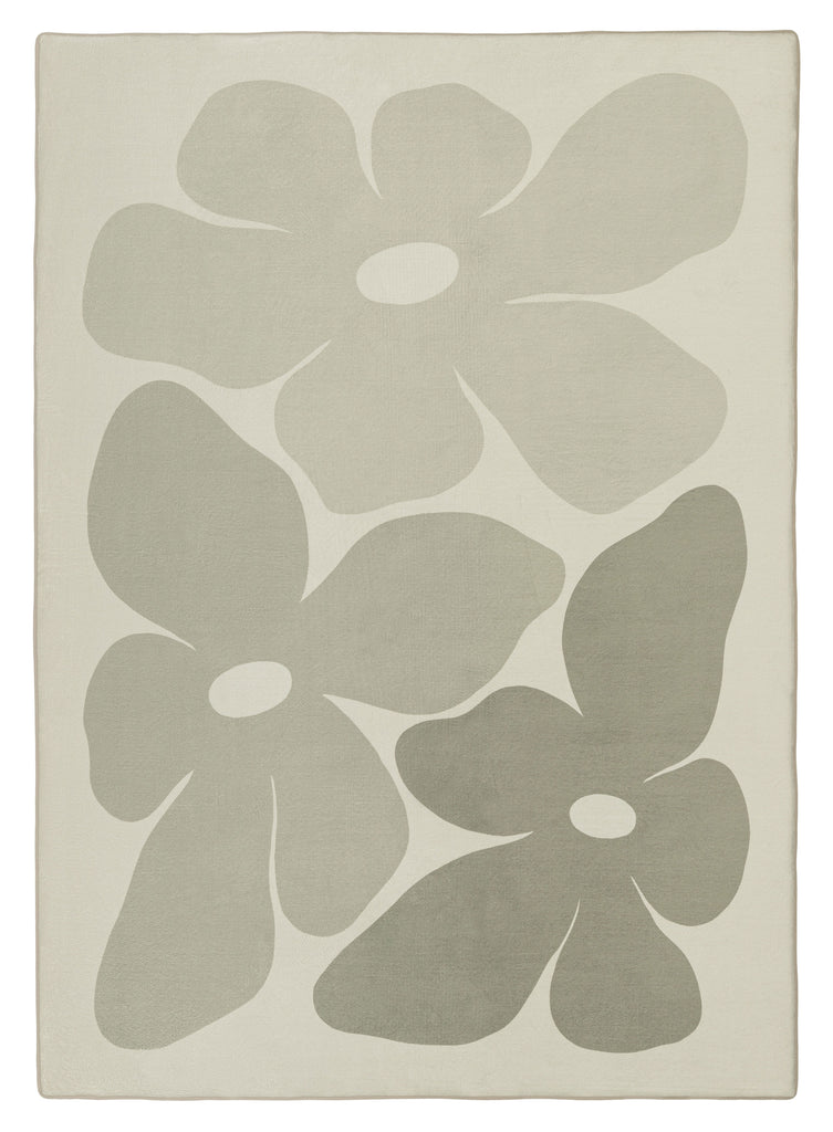 Rory Grey Green Flowers Rollie Pollie Playmat