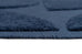 Rue Navy Blue Geometric Washable Wool Rug