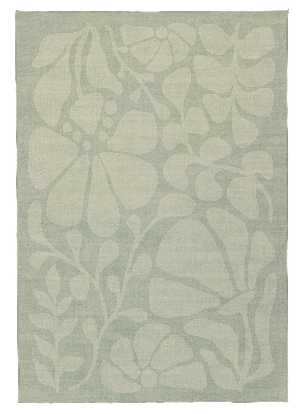 Sabel Green Botanical Washable Rug