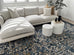 Sadira Blue And Beige Transitional Floral Motif Rug
