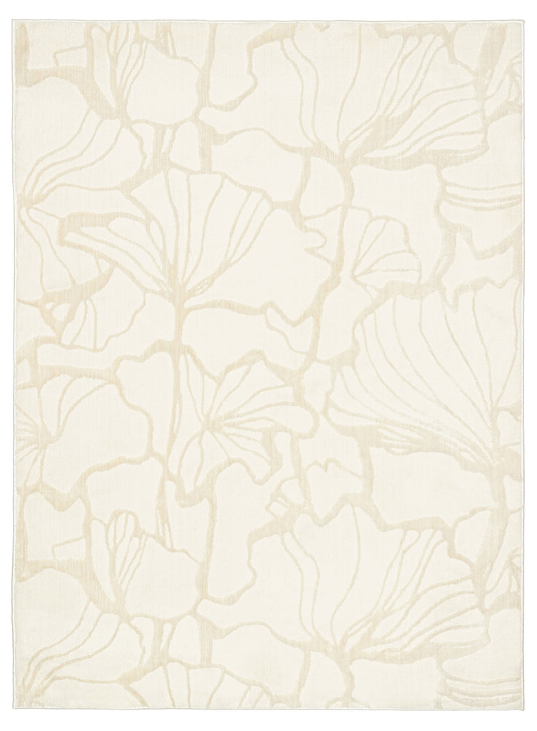 Safiya Neutral Abstract Washable Rug