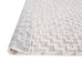 Sarita Ivory and Grey Geometric Textured Runner Rug