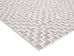 Sarita Ivory and Grey Geometric Textured Runner Rug