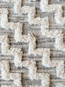 Sarita Ivory and Grey Geometric Textured Rug