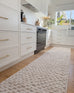 Sarita Ivory and Grey Geometric Textured Runner Rug
