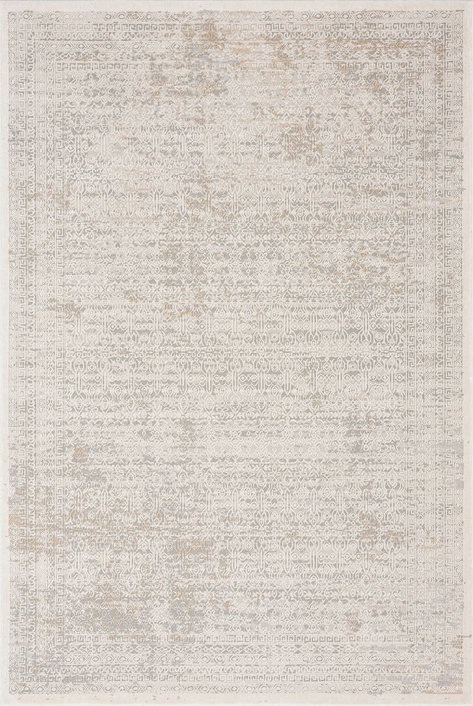 Seda Cream Ivory And Grey Traditional Floral Rug