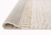 Serena Ivory Cream Textured Tassel Rug