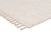 Serena Ivory Cream Textured Tassel Rug