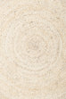 Sete Bleached Hand-Braided Round Jute Rug