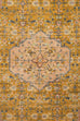 Sissa Mustard and Peach Floral Distressed Rug