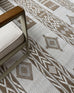 Sitaah Brown and Ivory Tribal Flatweave Indoor Outdoor Rug