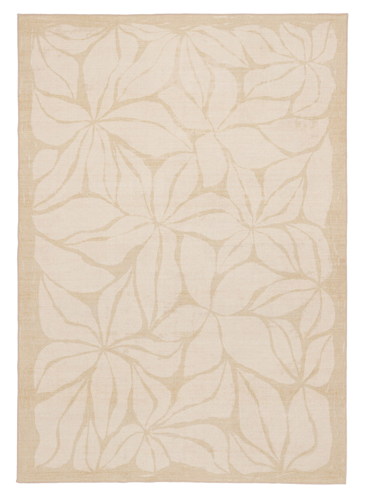 Talari Warm Yellow Botanical Washable Rug