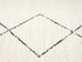 Tamira Grey and Ivory Diamond Tribal Runner Rug