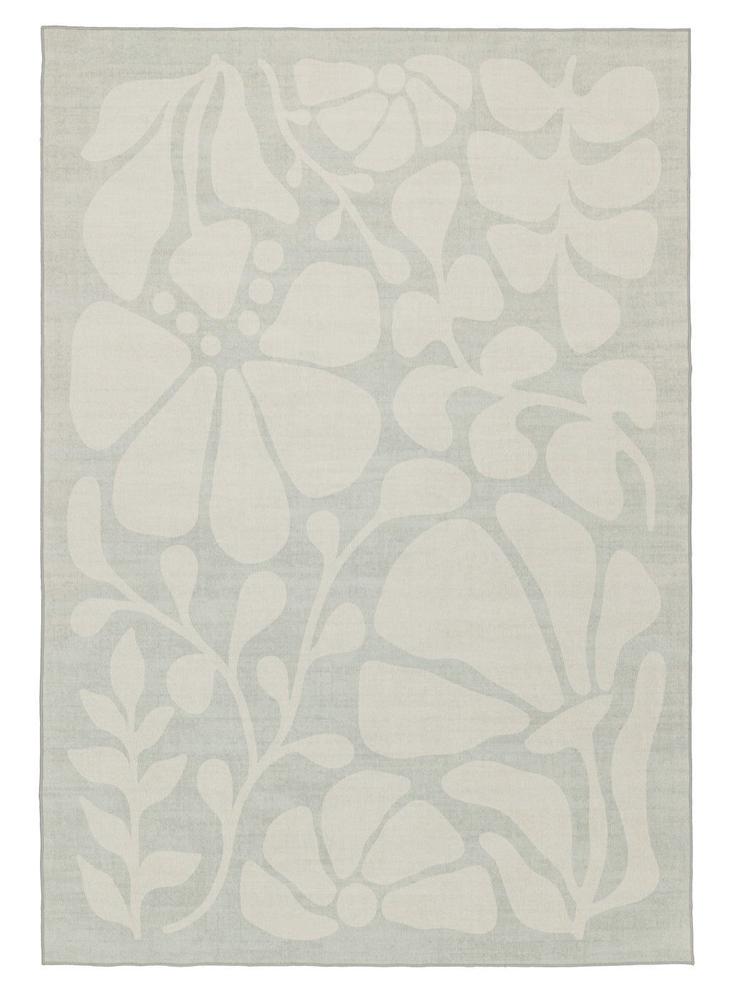Tani Grey Botanical Washable Rug