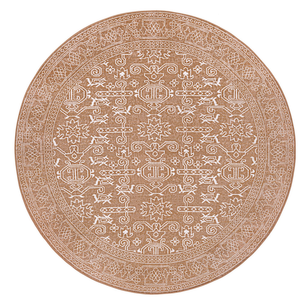 Tiki Brown Mustard Plush Rollie Pollie Round Playmat