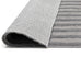 Tonca Grey Striped Washable Faux Fur Runner Rug