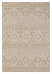 Ullah Brown and Ivory Tribal Flatweave Indoor Outdoor Rug