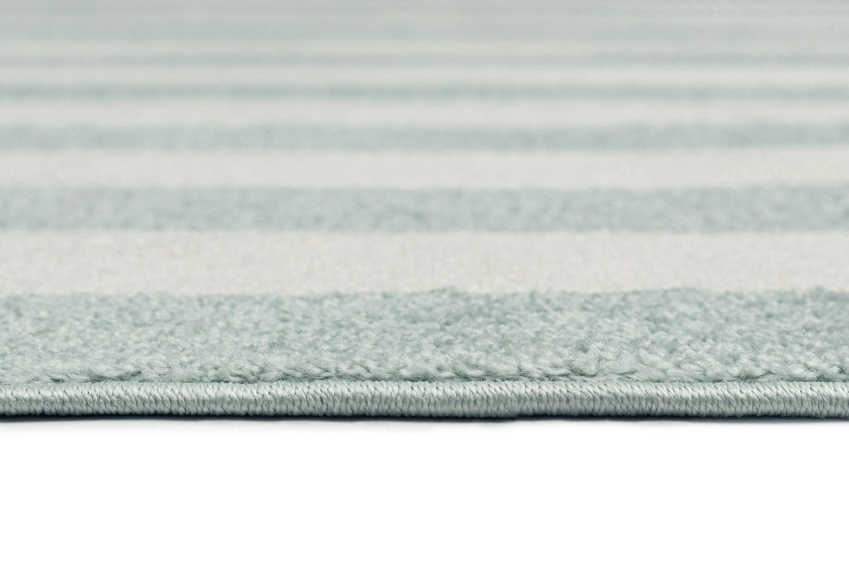 Valeria Green Striped Rug