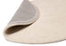 Vanni Solid Cream Curved Wool Rug