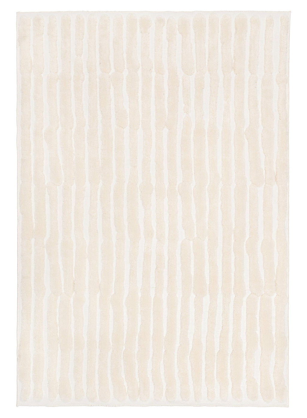 Yoanna Ivory Abstract Striped Rug