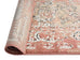 Yolanda Peach Terracotta Transitional Floral Motif Rug