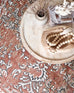Yolanda Peach Terracotta Transitional Floral Motif Rug