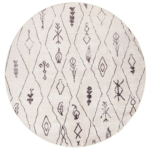 Yssa Brown Charcoal Plush Rollie Pollie Round Playmat