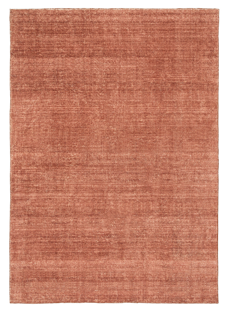 Yves Terracotta Sunset Minimal Washable Rug