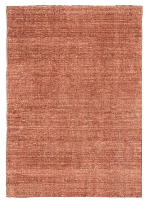 Yves Terracotta Sunset Minimal Washable Rug