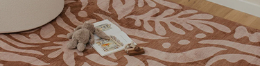 Kids room with playful rugs