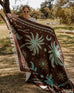 Adalyn Brown Mint Green Boho Picnic Rug